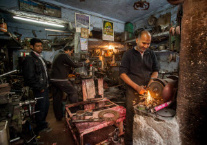 Metal worker in Jodphur